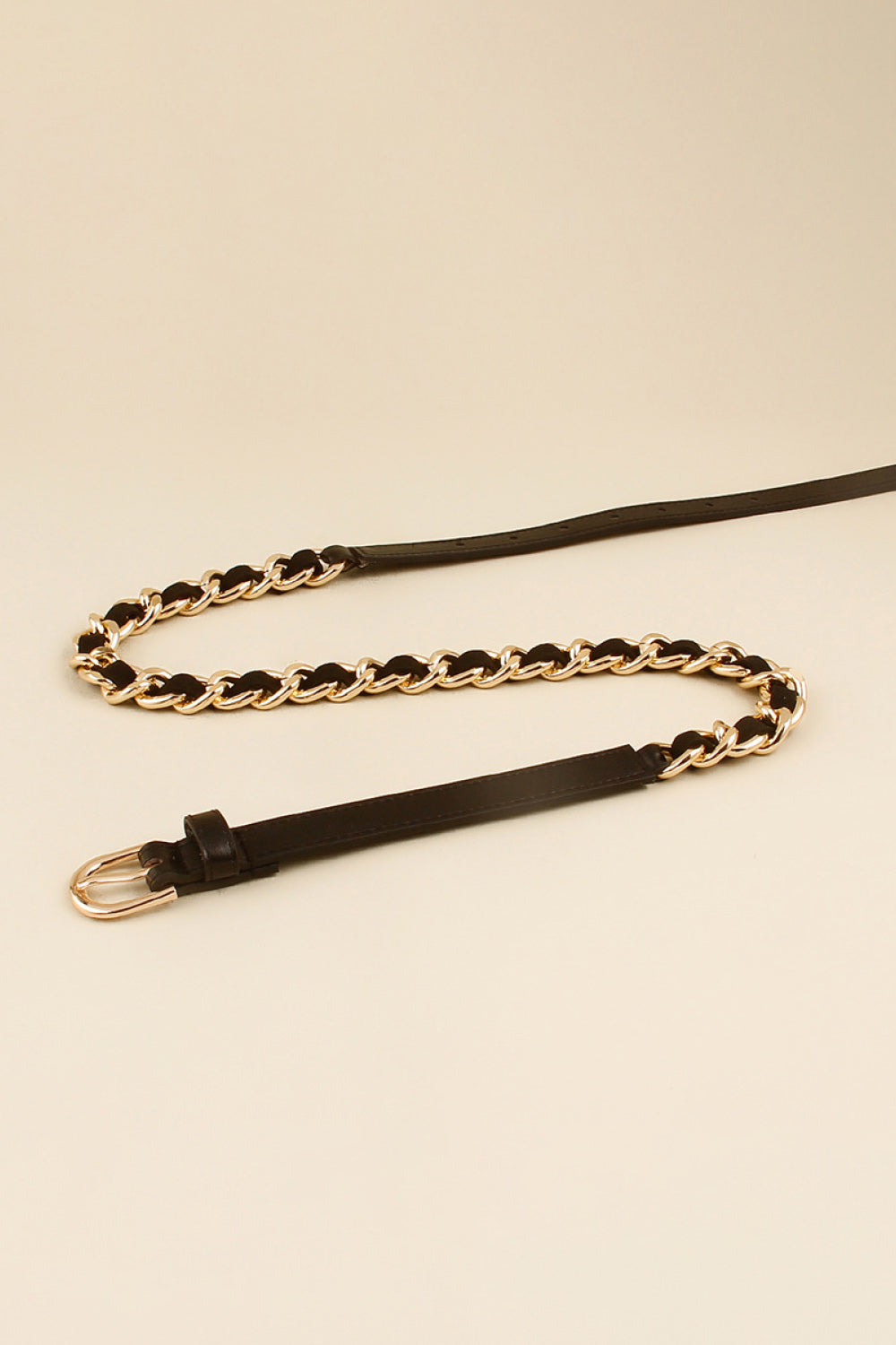 PU Chain Skinny Belt - LODIMAE FASHION 