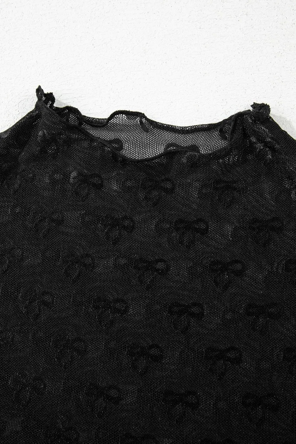 Sheer Mesh Short Sleeve Top - LODIMAE FASHION 