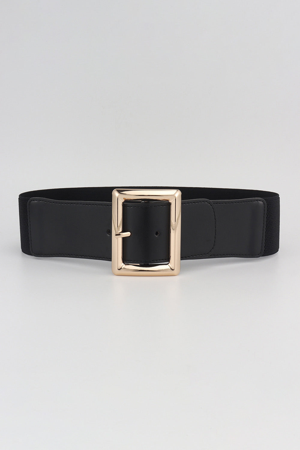 Rectangle Buckle Elastic Wide Belt - LODIMAE FASHION 