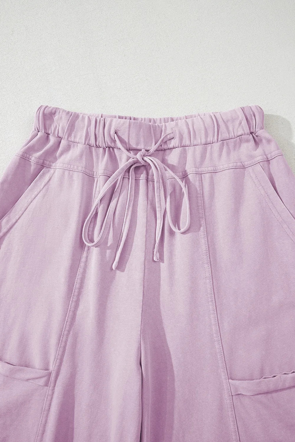 Wide-Leg Cargo Pants with Drawstring Waist - LODIMAE FASHION 