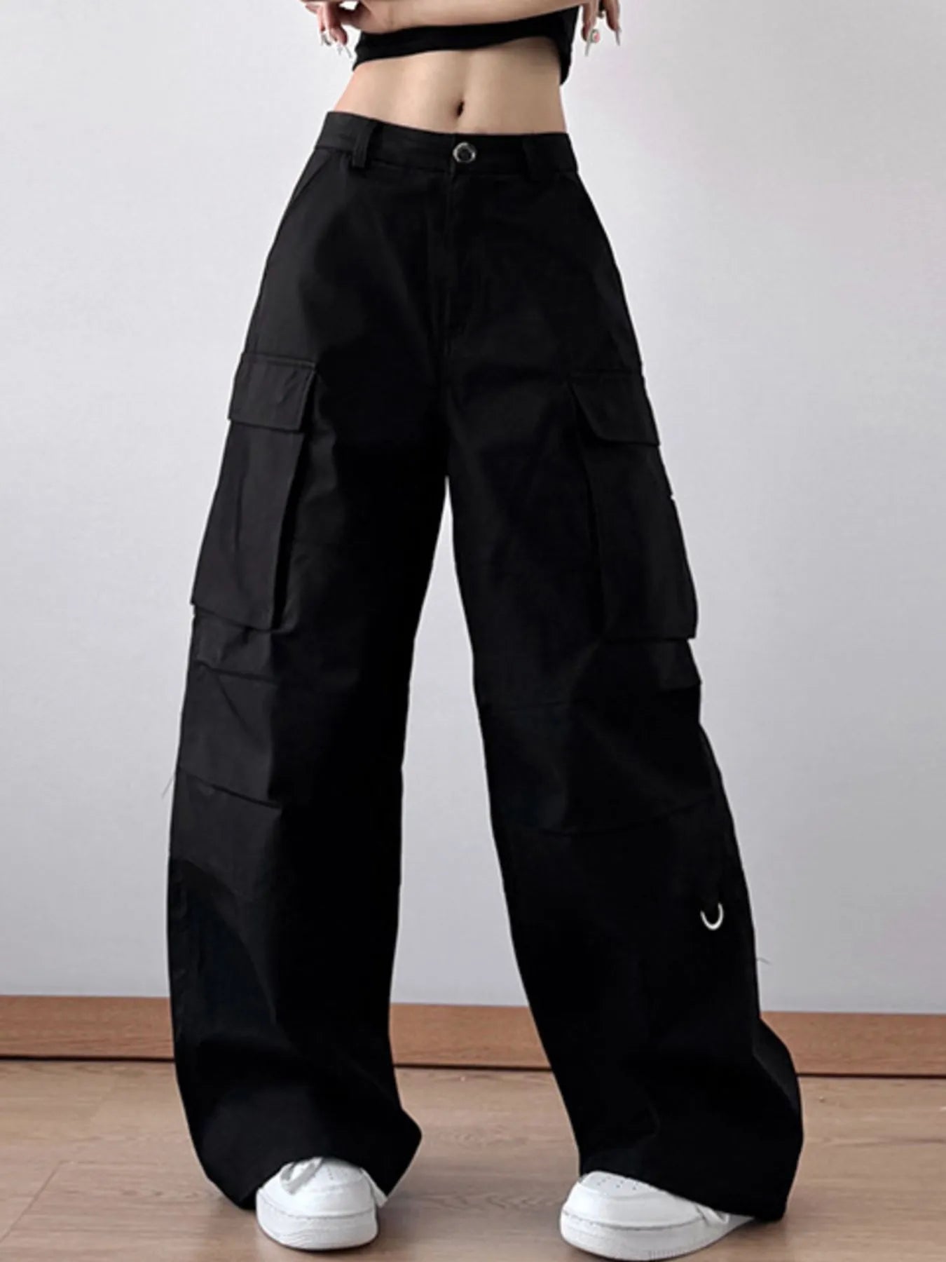 Oversized Cargo Wide Leg Pants - LODIMAE FASHION 