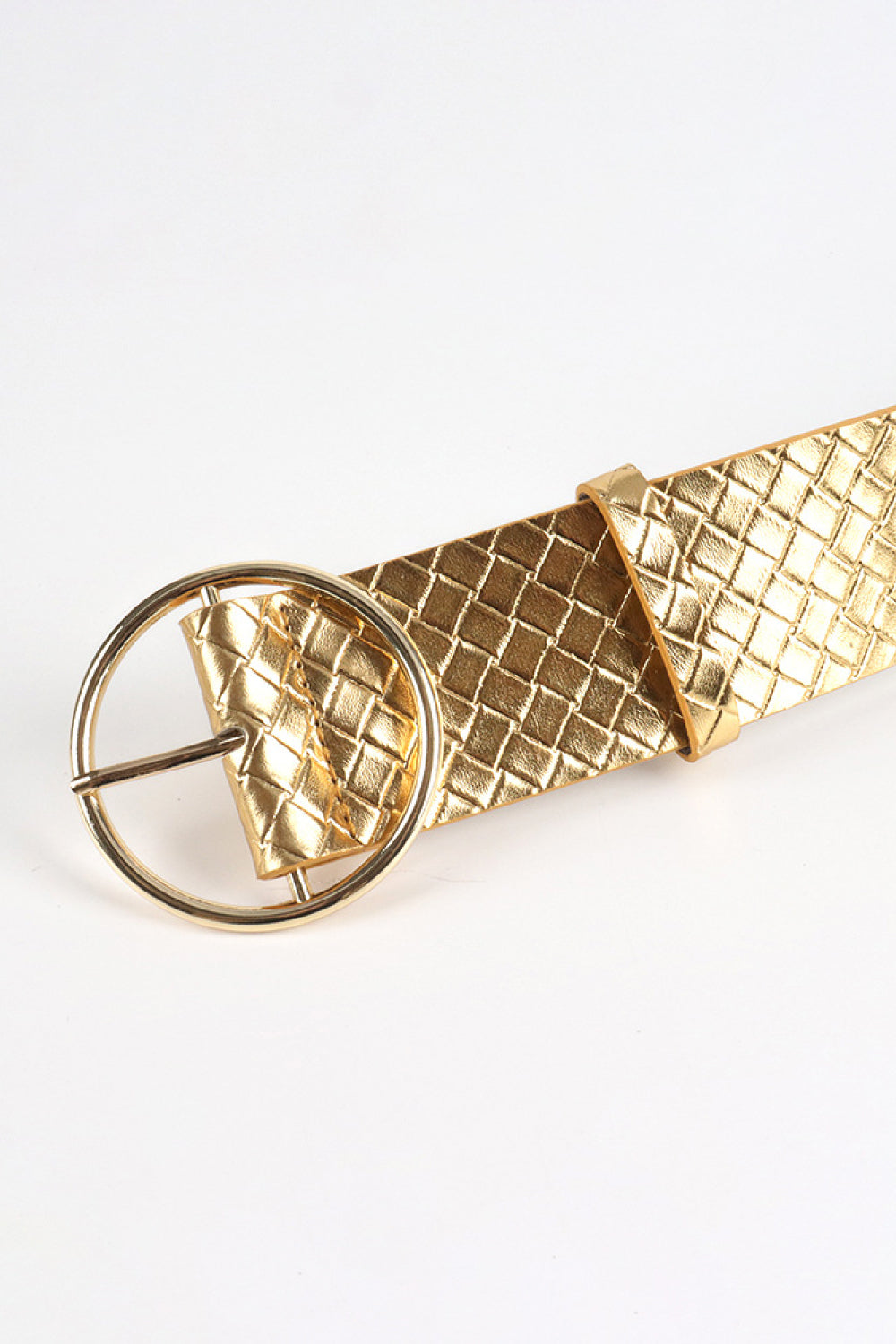 PU Leather Circle Shape Buckle Belt - LODIMAE FASHION 