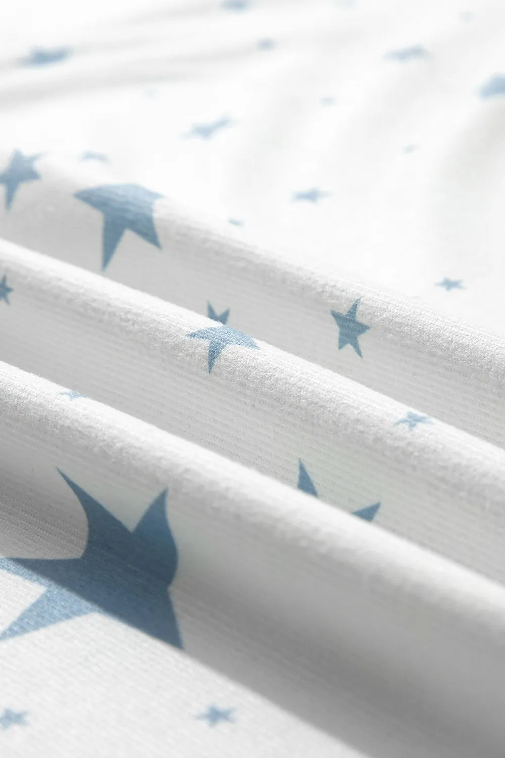 Stars Print Drop Shoulder Oversized T Shirt with Slits - LODIMAE FASHION 