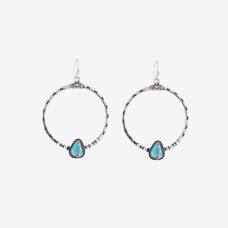 Artificial Turquoise Drop Earrings – Elegant Boho Jewelry for Women - LODIMAE FASHION 