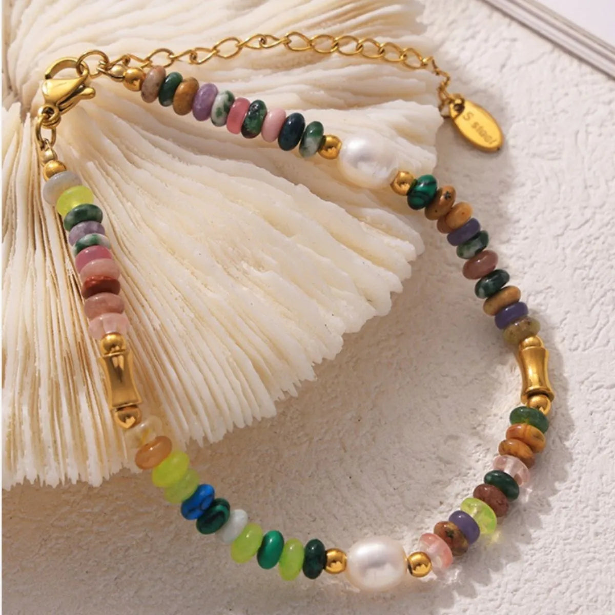 Bohemian Natural Stone Pearl Beaded Jewelry Set - LODIMAE FASHION 