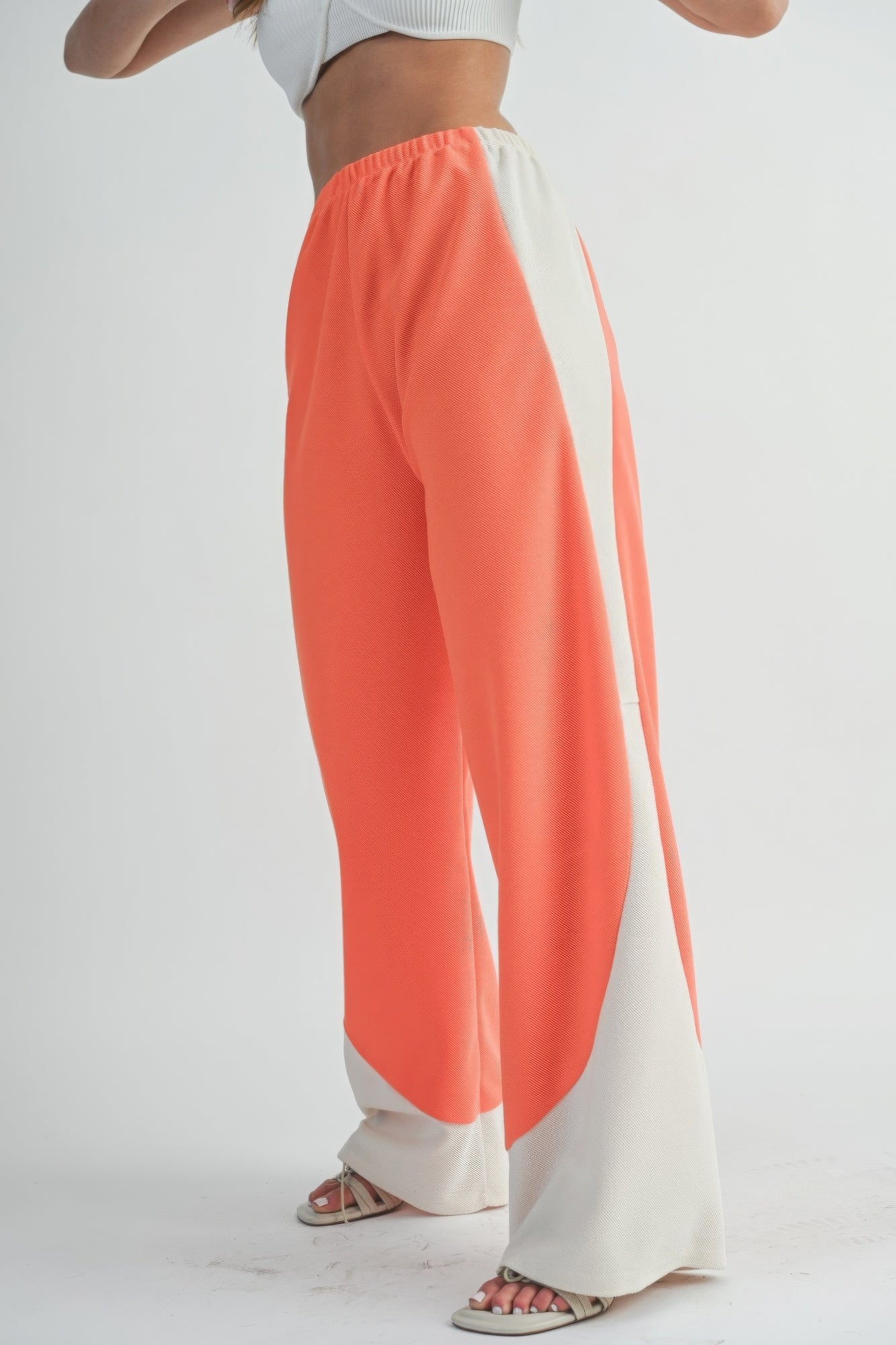 Two Toned Wide Leg Pants - LODIMAE FASHION 