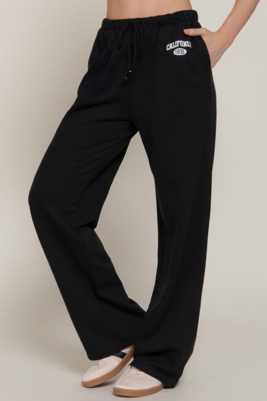 Waistband Print Detail Sweatpants - LODIMAE FASHION 
