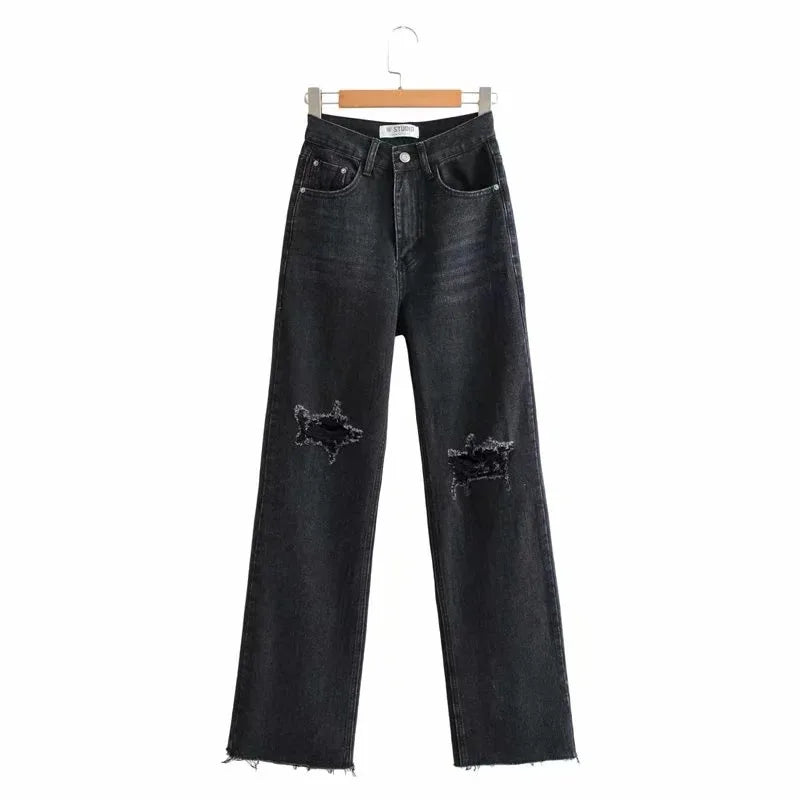 Denim Ripped Distressed Jeans - LODIMAE FASHION 
