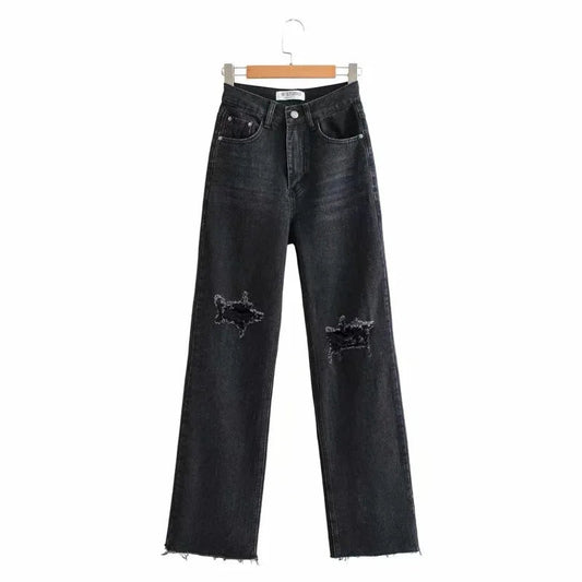 Denim Ripped Distressed Jeans - LODIMAE FASHION 