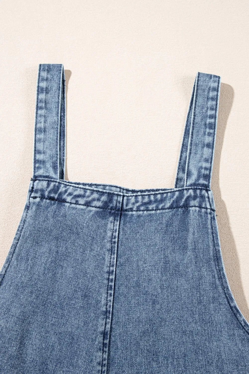 Distressed Denim Overalls – Wide Leg Bib Pocket Jumpsuit - LODIMAE FASHION 