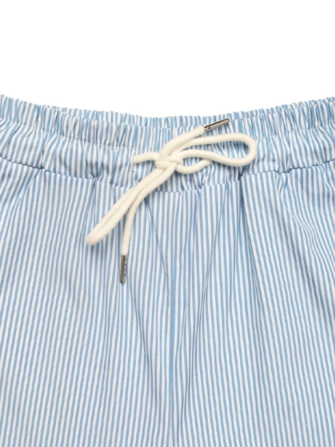 Drawstring Striped Wide Leg Cargo Pants - LODIMAE FASHION 