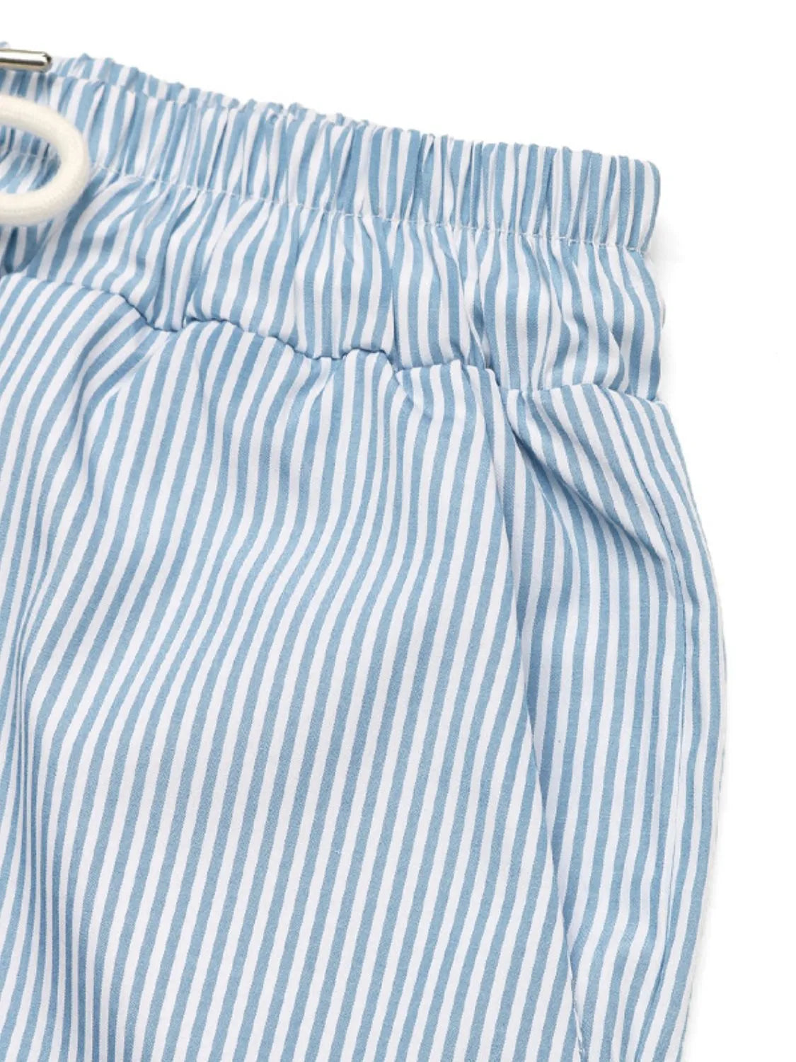 Drawstring Striped Wide Leg Cargo Pants - LODIMAE FASHION 