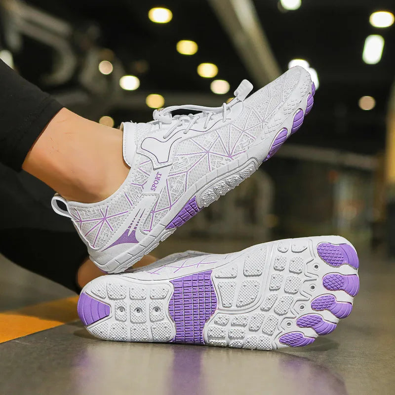 Elastic Lock Laces Mesh Contrast Breathable Athletic - LODIMAE FASHION 