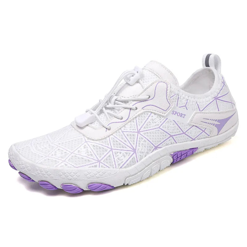 Elastic Lock Laces Mesh Contrast Breathable Athletic - LODIMAE FASHION 