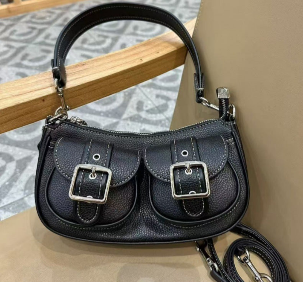 The new underarm bag with fleece spliced one-shoulder hand straddle bag. - LODIMAE FASHION 