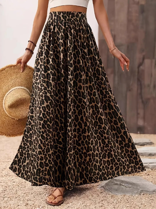 Leopard Maxi Skirt - LODIMAE FASHION 