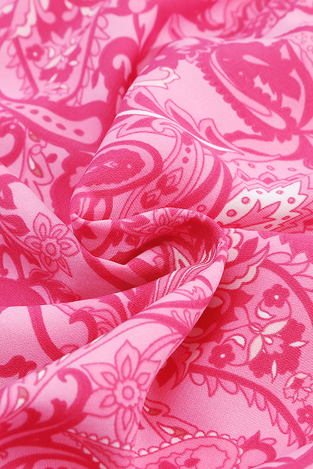 Paisley Print Flounce Sleeve Maxi Dress - LODIMAE FASHION 