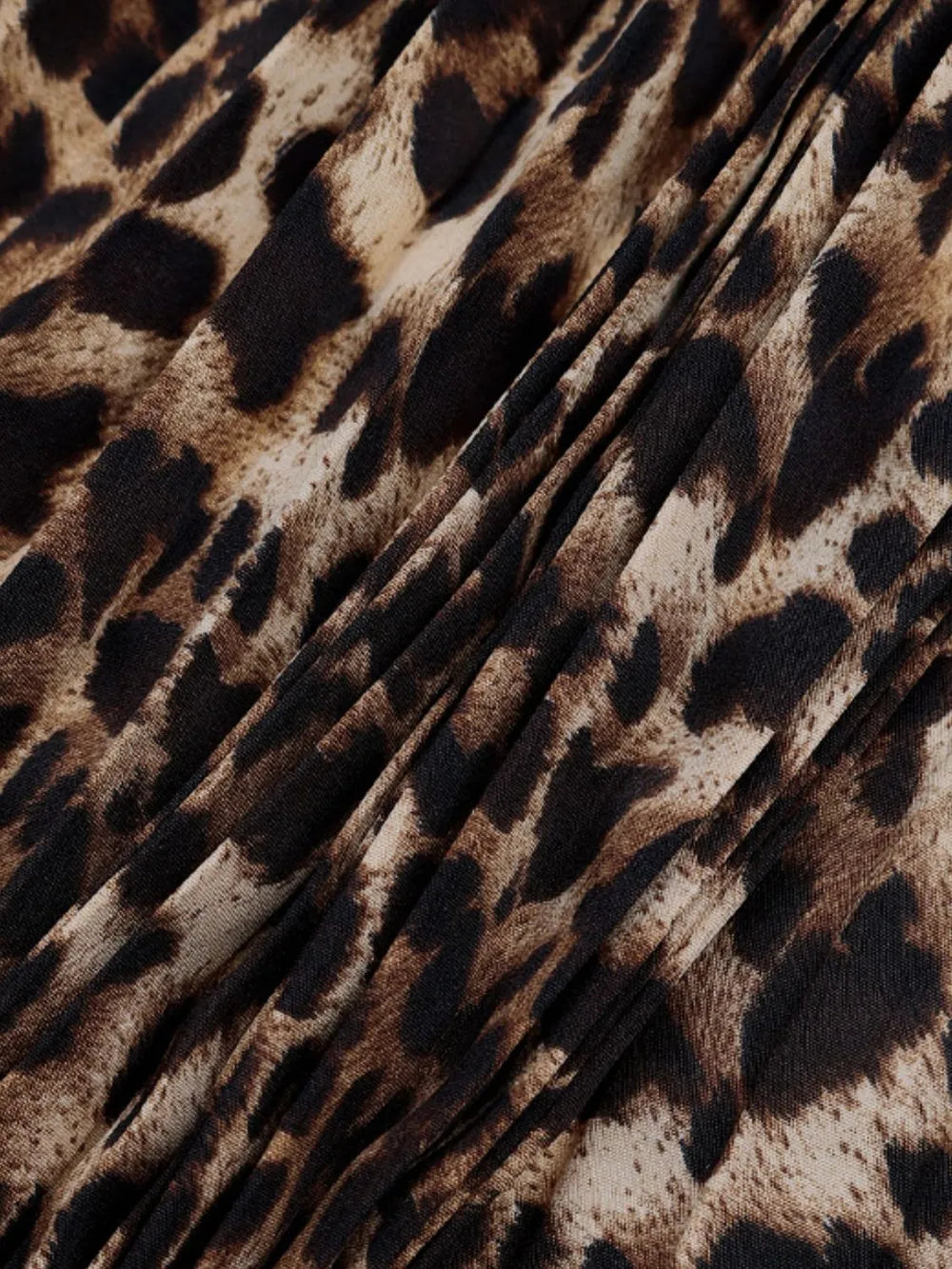 Perfee Pleated Leopard Maxi Skirt - LODIMAE FASHION 