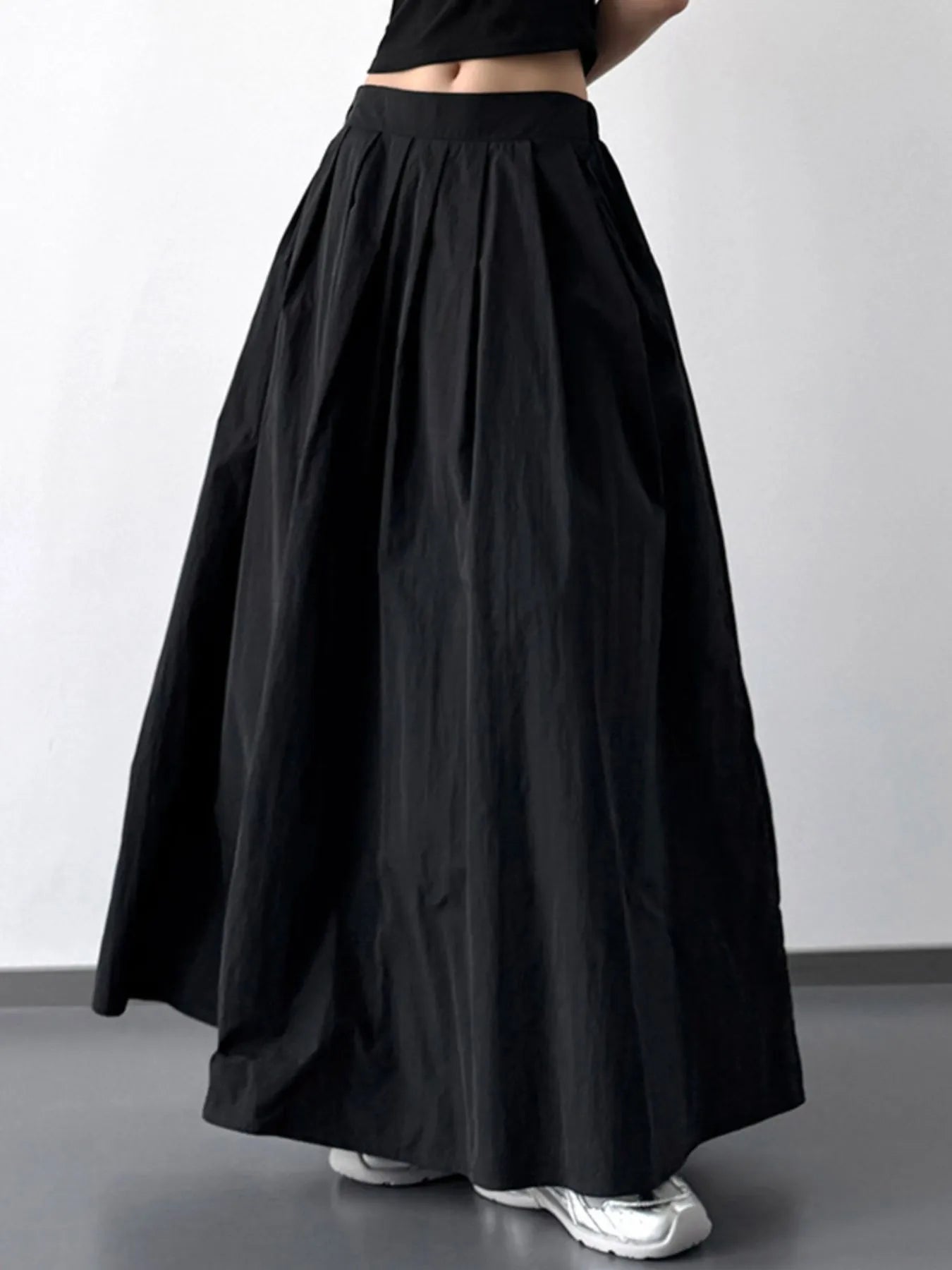 Pleated Linen Maxi Skirt - LODIMAE FASHION 