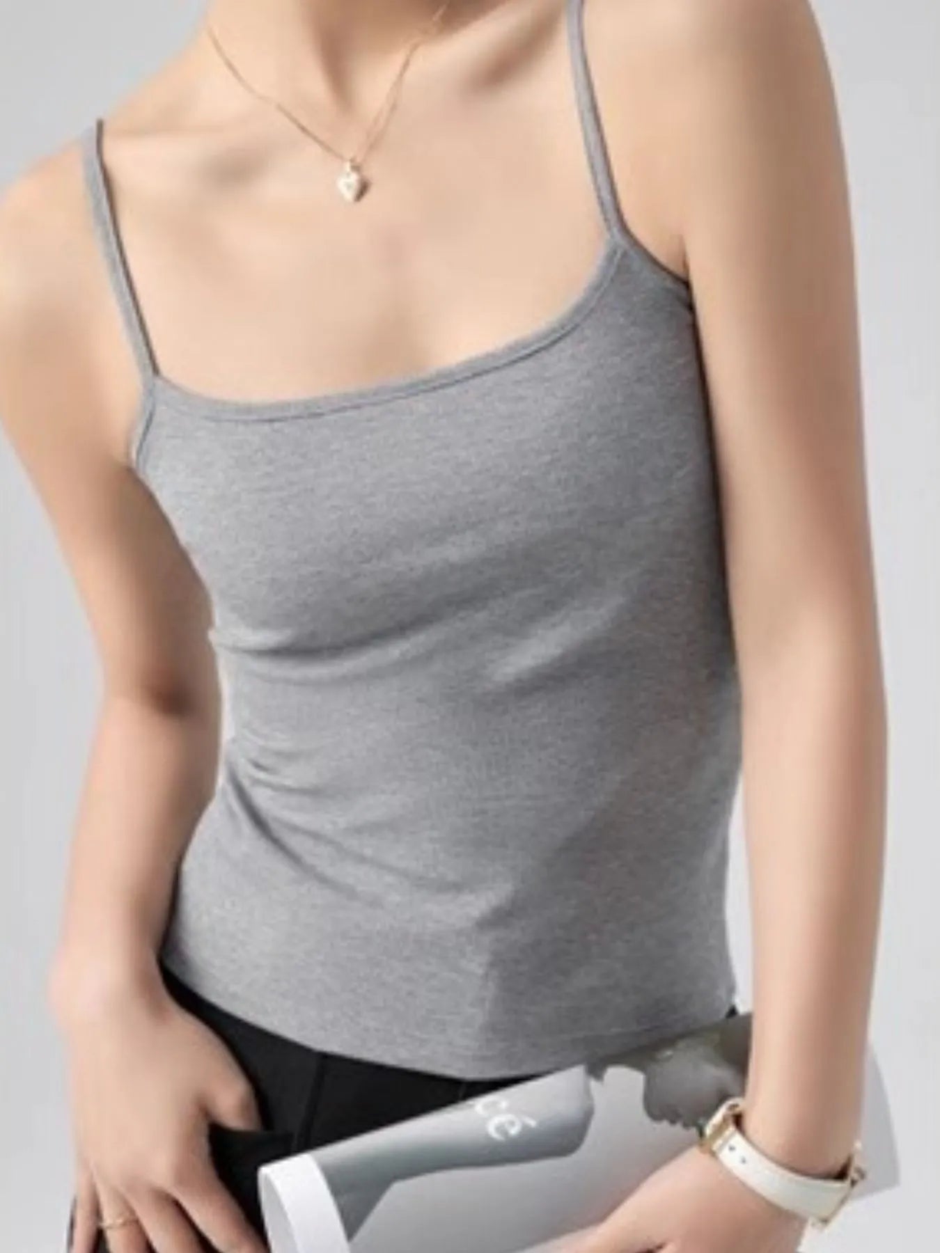 Ribbed Scoop Neck Cami Top - LODIMAE FASHION 