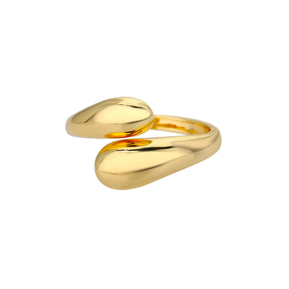 Stainless Steel Rings for Women Waterproof Open Gold Color Ring Wedding Couple Band Jewelry Gifts Free Shipping Items anillos - LODIMAE FASHION 