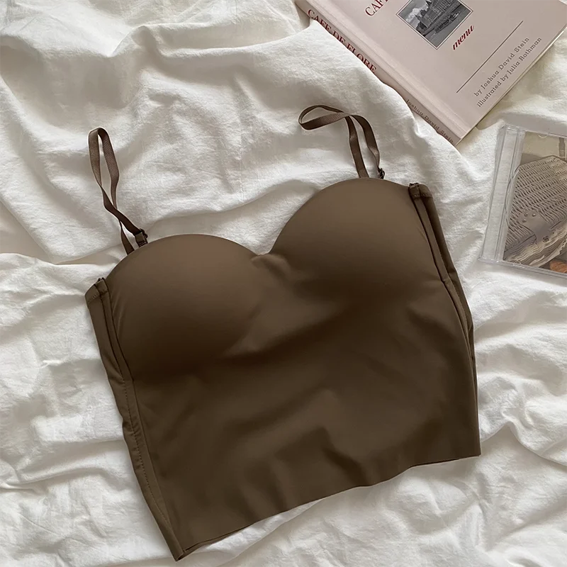 4 Colors Camisole for Women Fitness Crop Tops Summer Elegant Sexy All-match Casual Aesthetic Solid New - LODIMAE FASHION 