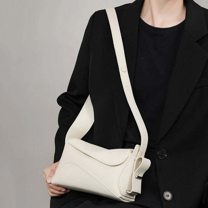 Ladies Genuine Leather Style Shoulder Handbag - LODIMAE FASHION 