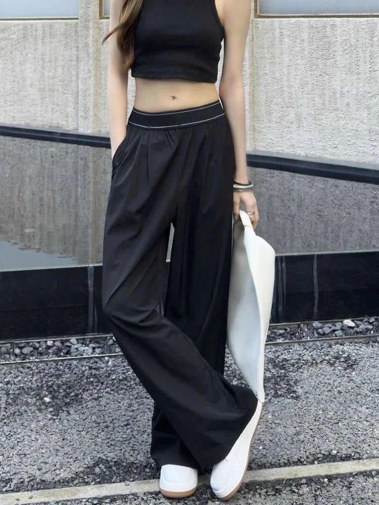 Elastic Waist Loose Sports Fitness Pants - LODIMAE FASHION 