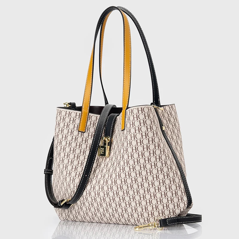 Versatile Large Leather Laptop Tote Bag - Extra Large - LODIMAE FASHION 