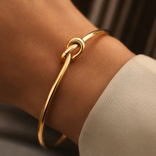 Stainless Steel Bracelets Vintage Men's Fashion Woven Twist Texture Bangles for Women Jewelry Statement Streetwear Goth Gifts - LODIMAE FASHION 