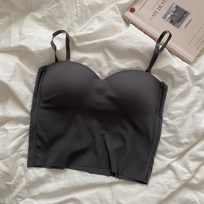 4 Colors Camisole for Women Fitness Crop Tops Summer Elegant Sexy All-match Casual Aesthetic Solid New - LODIMAE FASHION 