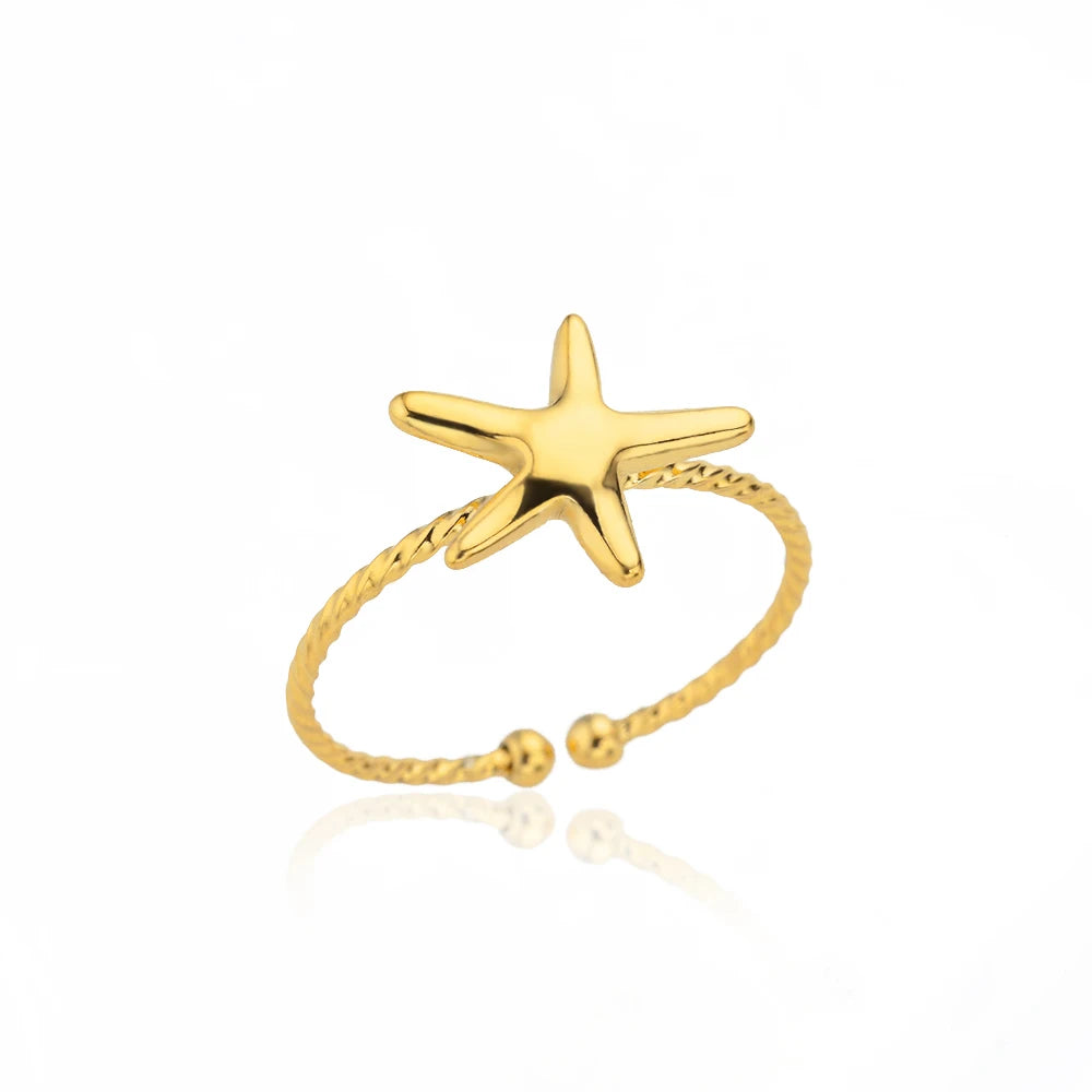 Stainless Steel Rings for Women Waterproof Open Gold Color Ring Wedding Couple Band Jewelry Gifts Free Shipping Items anillos - LODIMAE FASHION 