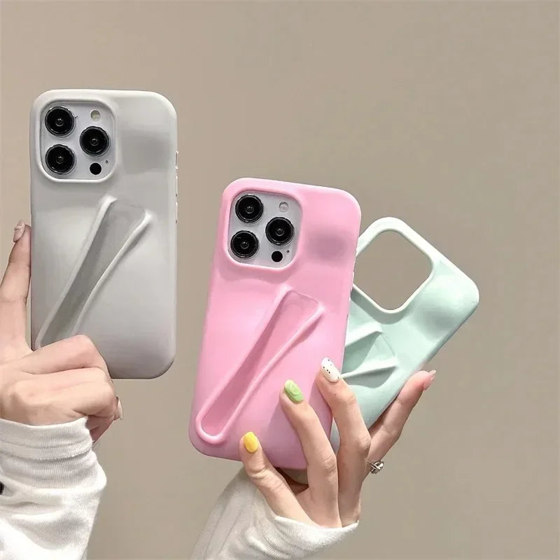 Lipstick Make-up Soft Silicone Phone Case for IPhone 16 14 15 Pro Max X Xs XR 11 13 12 Portable Lip Gloss Cover - LODIMAE FASHION 
