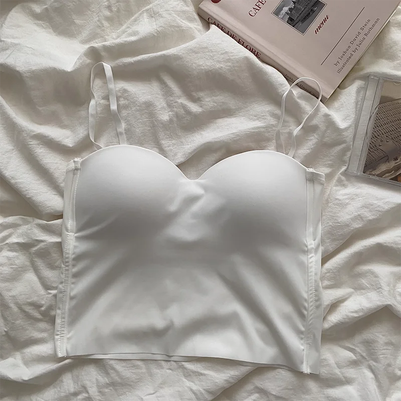 4 Colors Camisole for Women Fitness Crop Tops Summer Elegant Sexy All-match Casual Aesthetic Solid New - LODIMAE FASHION 