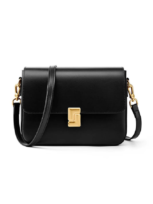 Genuine Cowhide Leather Square Shoulder Bag - Women's Luxury Crossbody Bag - LODIMAE FASHION 