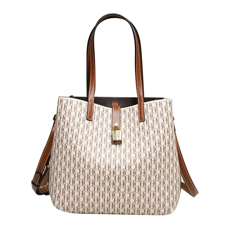 Versatile Large Leather Laptop Tote Bag - Extra Large - LODIMAE FASHION 