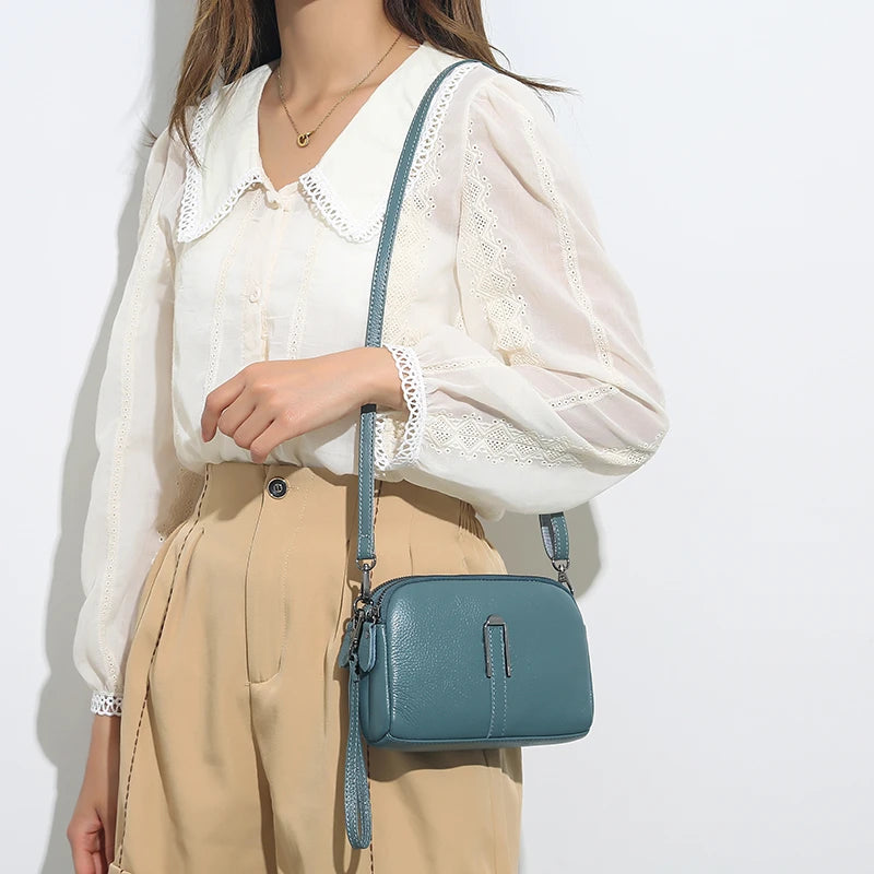 Genuine Leather Ladies Crossbody Bag - Luxury Underarm Shoulder Bag - LODIMAE FASHION 