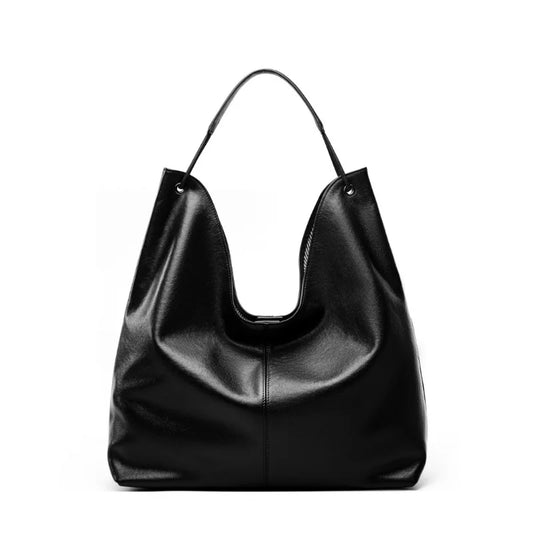 New Women's Large Capacity Genuine Leather Handbag Fashion Single Shoulder Underarm Bag for Ladies Commuting Stylish Girls Bag - LODIMAE FASHION 
