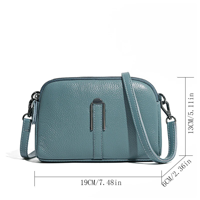 Genuine Leather Ladies Crossbody Bag - Luxury Underarm Shoulder Bag - LODIMAE FASHION 