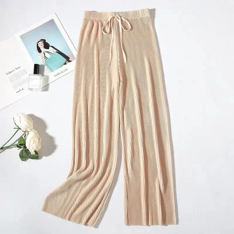 Shirt Tops and Wide Leg Pants Elegant set - LODIMAE FASHION 
