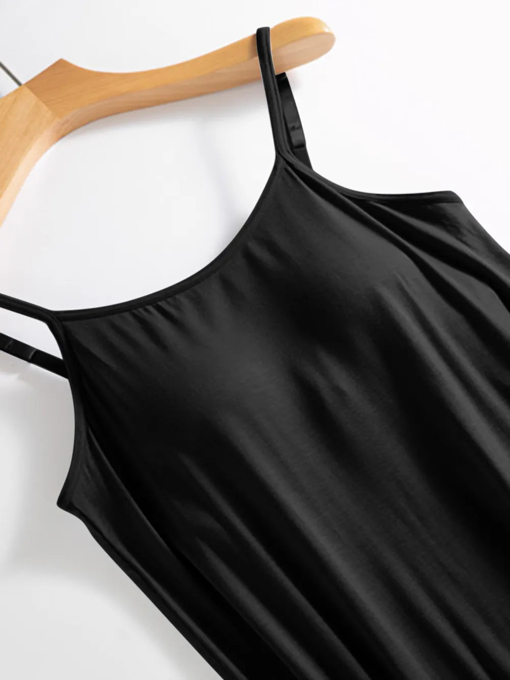Scoop Neck Midi Cami Dress with Bra - LODIMAE FASHION 