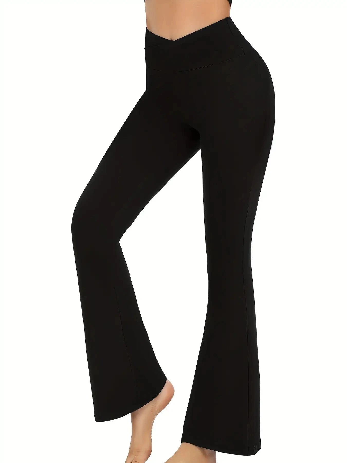 Flare Leggings for Women Tummy Control Yoga Pants - LODIMAE FASHION 