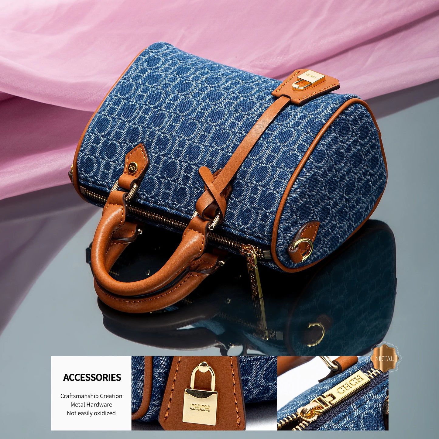 Shoulder Bag Cowboy Splicing Pillow Women's Handbag - LODIMAE FASHION 