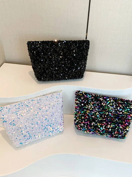 Sequin Clutch with Zipper - LODIMAE FASHION 
