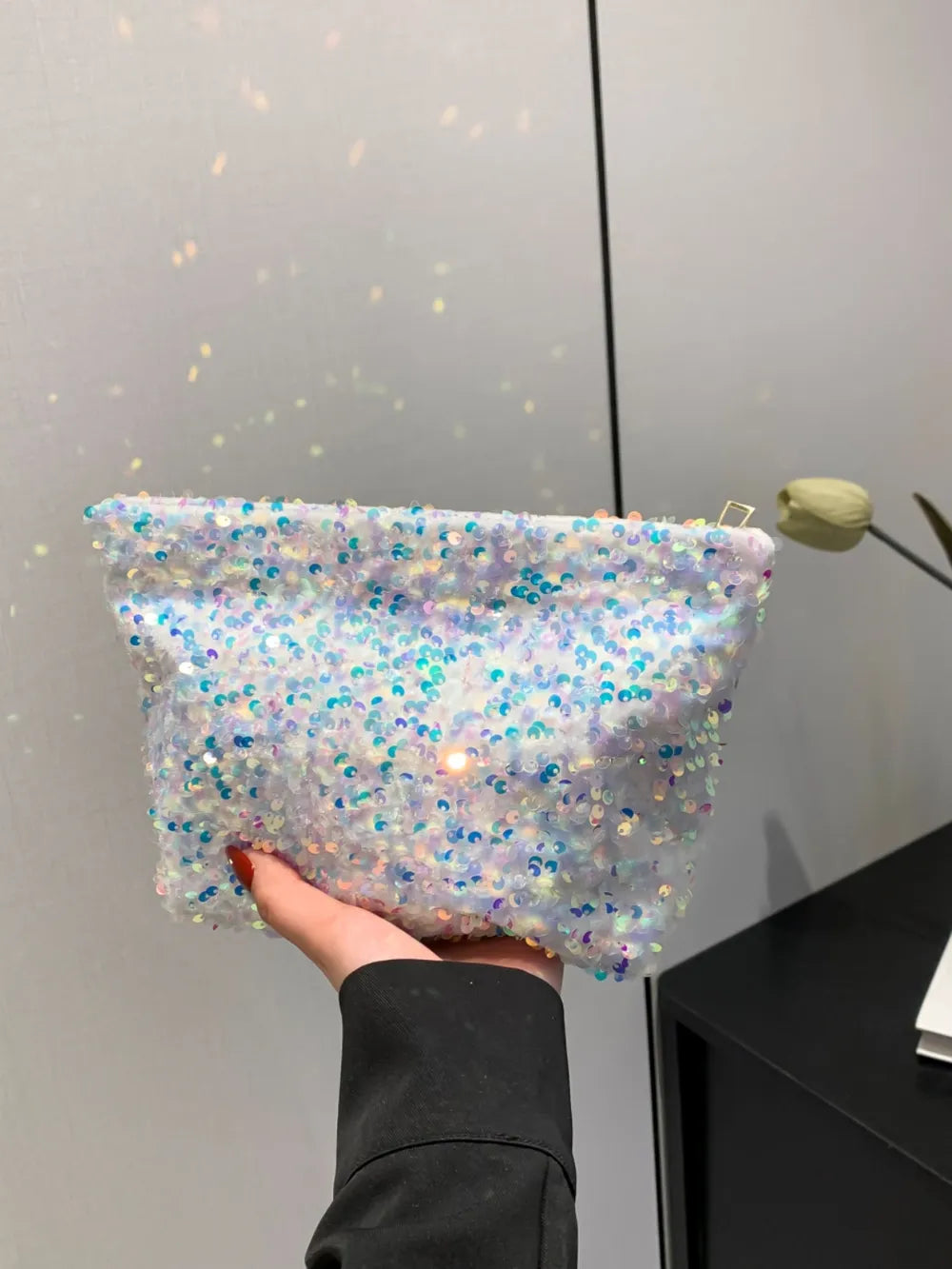 Sequin Clutch with Zipper - LODIMAE FASHION 