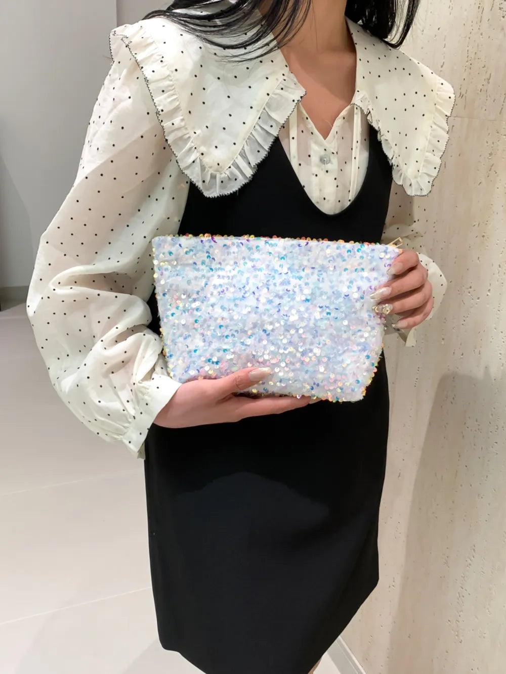 Sequin Clutch with Zipper - LODIMAE FASHION 