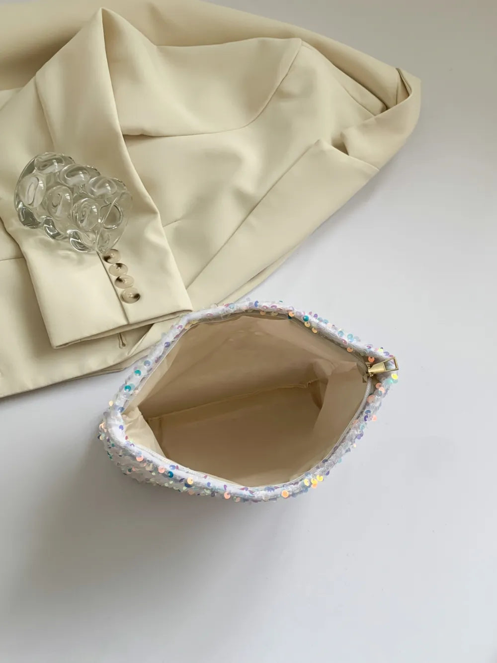 Sequin Clutch with Zipper - LODIMAE FASHION 