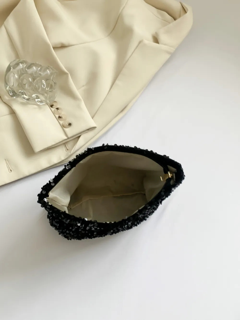 Sequin Clutch with Zipper - LODIMAE FASHION 