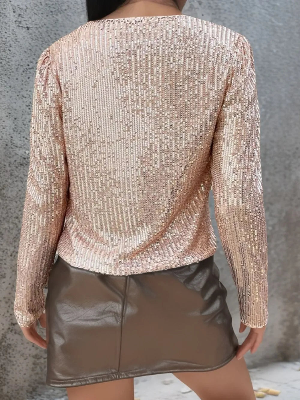 Sequin Cropped Jacket - LODIMAE FASHION 
