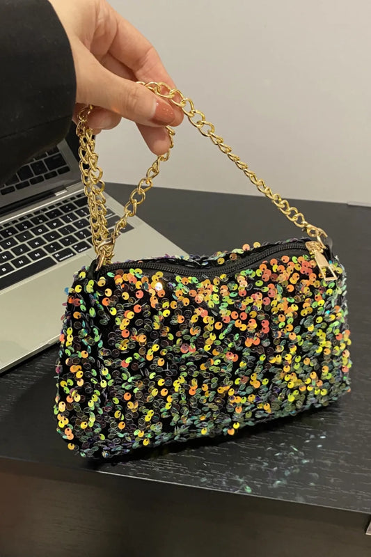 Sequin Removable Strap Shoulder Bag – Glamorous Evening Purse - LODIMAE FASHION 